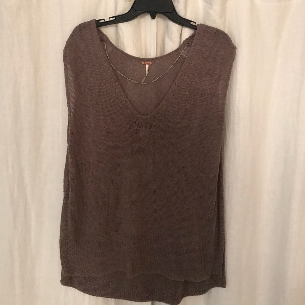 Free People Sleeveless Loose Sweater